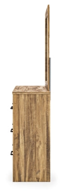 Maystonna Queen Crossbuck Panel Bed, Dresser and Mirror