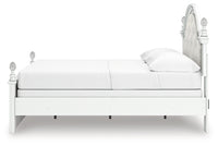 Kozlani Full Upholstered Panel Bed, Dresser and Mirror