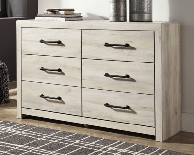 Cambeck King Panel Storage Bed. Dresser and Nightstand
