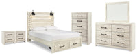 Cambeck Panel Storage Bed, Dresser, Mirror, Chest and 2 Nightstands