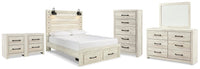 Cambeck Panel Storage Bed, Dresser, Mirror, Chest and 2 Nightstands