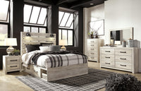 Cambeck Panel Storage Bed, Dresser, Mirror, Chest and 2 Nightstands