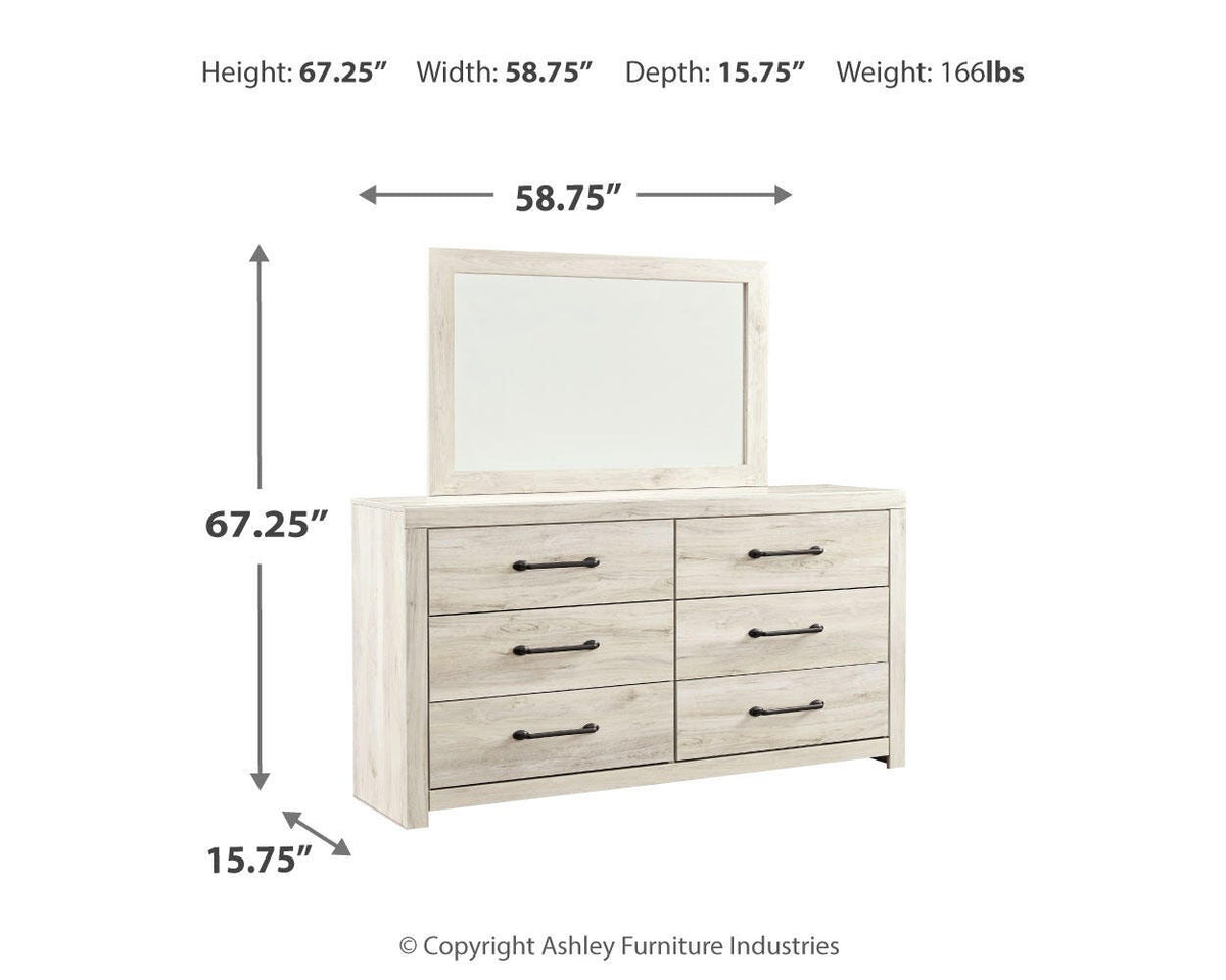 Cambeck Panel Storage Bed, Dresser, Mirror, Chest and 2 Nightstands