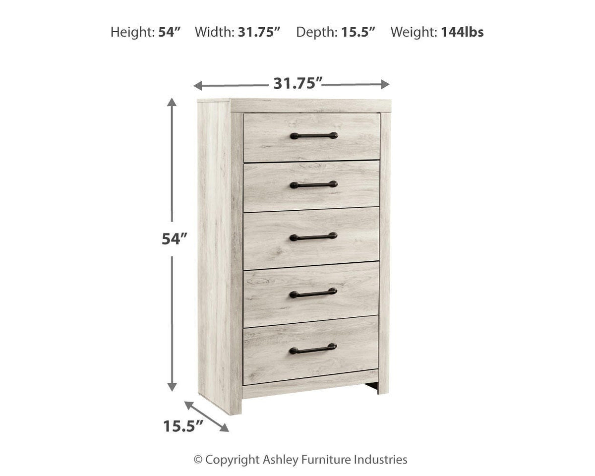 Cambeck Panel Storage Bed, Dresser, Mirror, Chest and 2 Nightstands