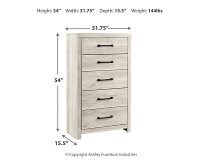 Cambeck Twin Panel Bed, Dresser, Mirror, Chest, and Nightstand