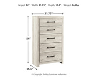 Cambeck Queen Panel Storage Bed, Dresser, Mirror, 2 Chests and 2 Nightstands