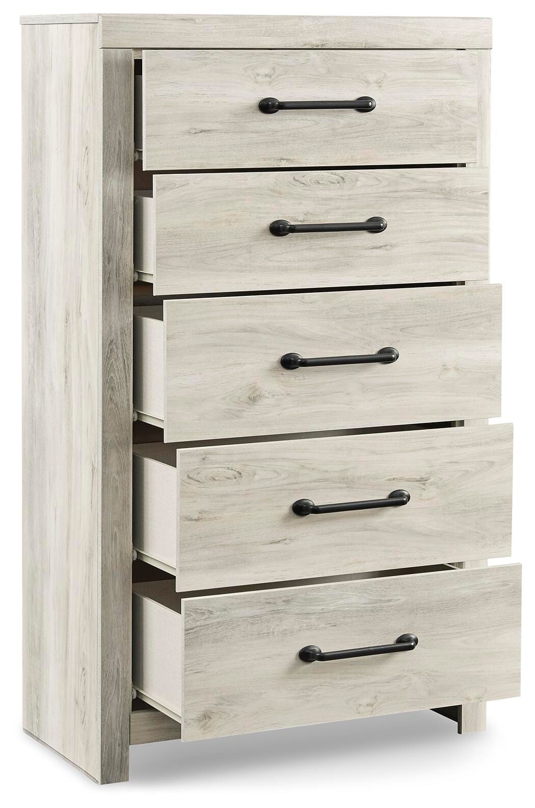 Cambeck Panel Storage Bed, Dresser, Mirror, Chest and 2 Nightstands