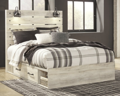 Cambeck Queen Panel Storage Bed, Dresser, Mirror, Chest and Nightstand
