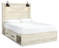 Cambeck Queen Panel Bed with Storage, Dresser, Mirror and 2 Nightstands