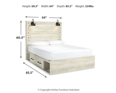 Cambeck Queen Panel Storage Bed, Dresser, Mirror, 2 Chests and 2 Nightstands