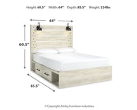 Cambeck Queen Panel Storage Bed, Dresser, Mirror, Chest and Nightstand