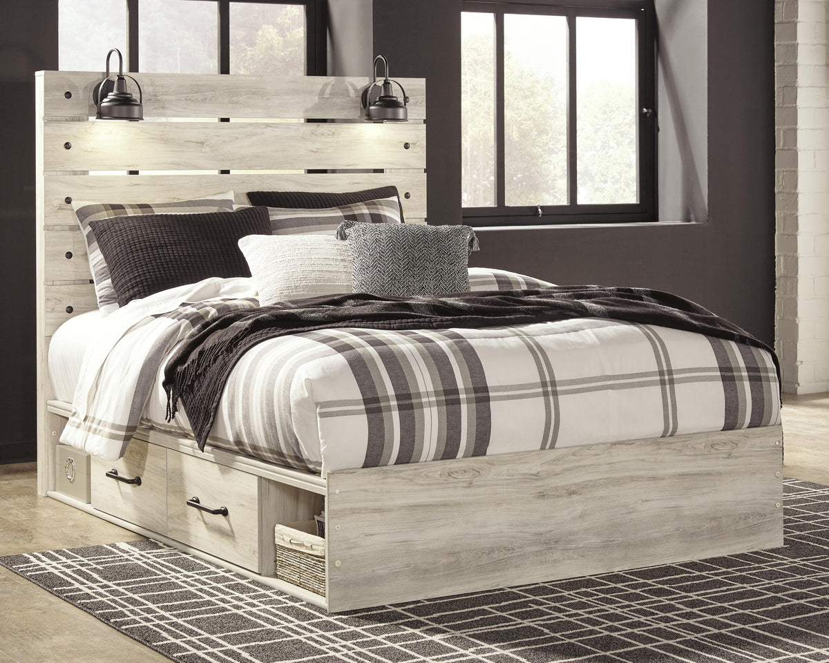Cambeck Panel Storage Bed, Dresser, Mirror, Chest and 2 Nightstands