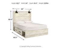 Cambeck Panel Storage Bed, Dresser, Mirror, Chest and 2 Nightstands
