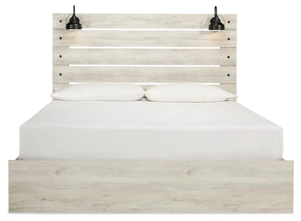 Cambeck King Panel Bed with Storage, Dresser, Chest and 2 Nightstands