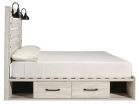 Cambeck King Panel Bed with Storage, Dresser, Chest and 2 Nightstands