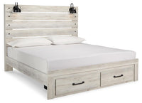 Cambeck King Panel Storage Bed, 2 Chests and 2 Nightstands