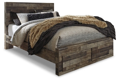 Derekson Queen Panel Storage Bed, Dresser and 2 Nightstands