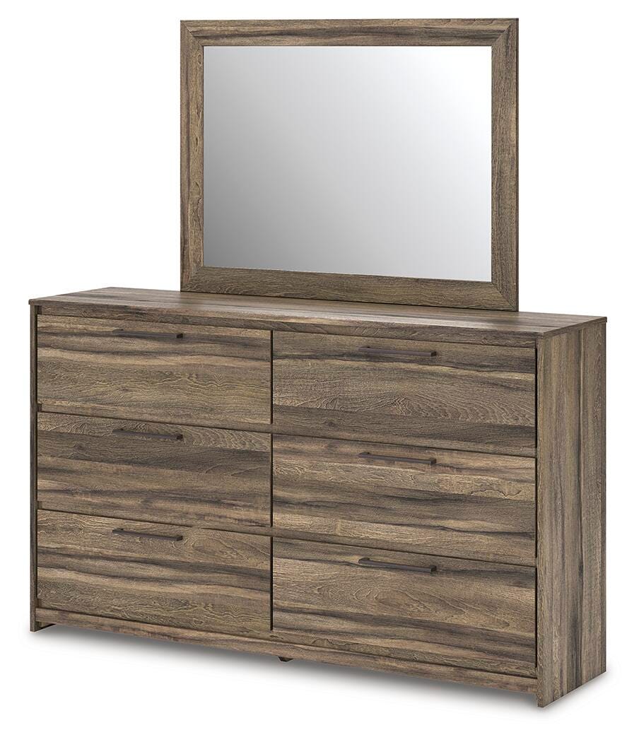 Elbrim Full Panel Storage Bed, Dresser, Mirror and 2 Nightstands