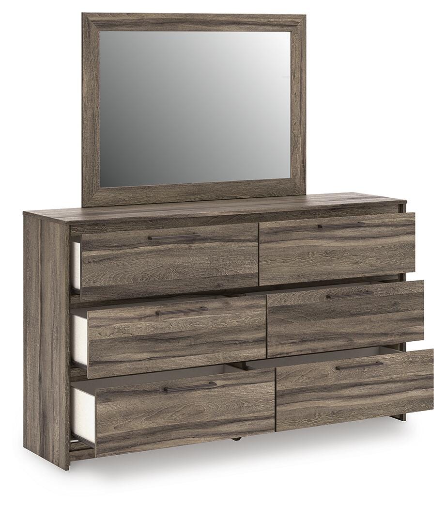 Elbrim Full Panel Storage Bed, Dresser, Mirror and 2 Nightstands