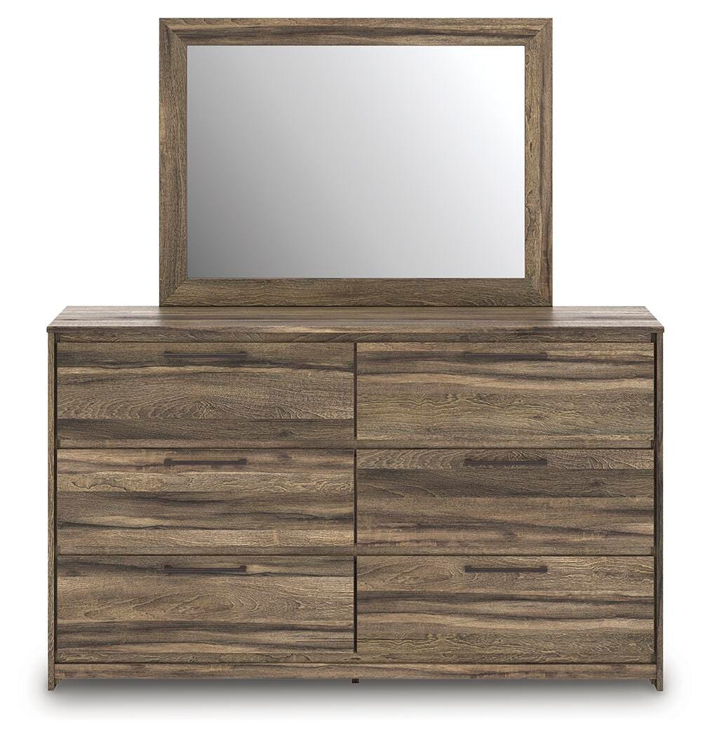 Elbrim Full Panel Storage Bed, Dresser, Mirror and 2 Nightstands