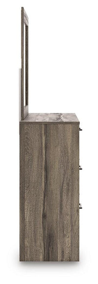 Elbrim Full Panel Storage Bed, Dresser, Mirror and 2 Nightstands