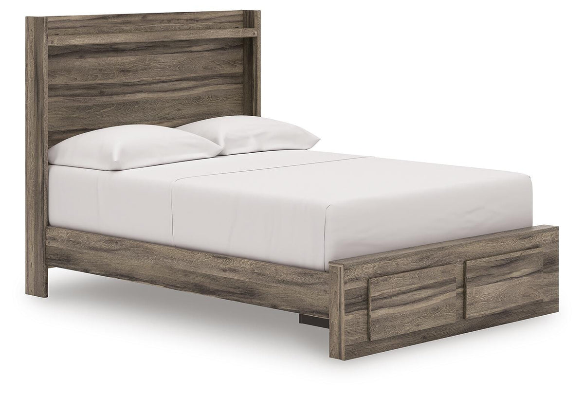 Elbrim Full Panel Storage Bed, Dresser, Mirror and 2 Nightstands