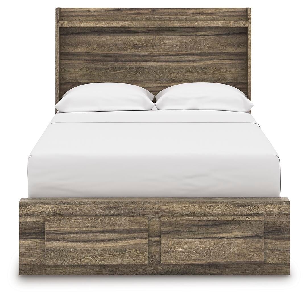 Elbrim Full Panel Storage Bed, Dresser, Mirror and 2 Nightstands