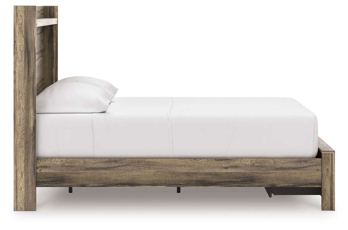 Elbrim Full Panel Storage Bed, Dresser, Mirror and 2 Nightstands