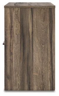 Elbrim Full Panel Storage Bed, Dresser, Mirror and 2 Nightstands