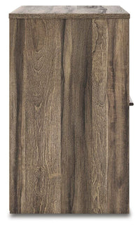 Elbrim Full Panel Storage Bed, Dresser, Mirror and 2 Nightstands