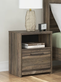 Elbrim King Panel Storage Bed, Chest and Nightstand