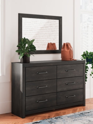 Hollivern Full Panel Bed, Dresser and Mirror