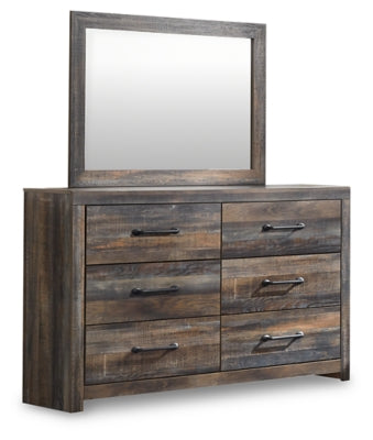 Drystan King Panel Bed, Dresser, Mirror and 2 Nightstands