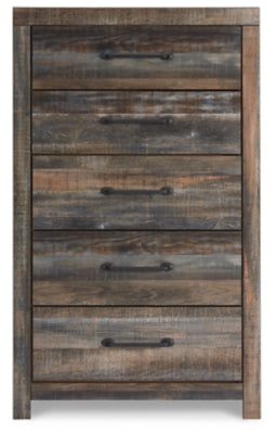 Drystan Queen Panel Storage Bed, Dresser, Mirror, Chest and Nightstand