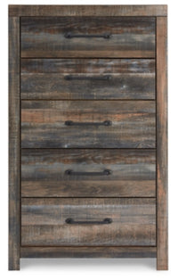 Drystan Queen Panel Storage Bed, Dresser, Mirror, Chest and Nightstand