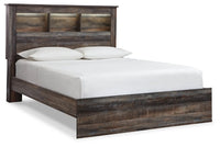 Drystan Queen Bookcase Panel Bed, Dresser, Mirror Chest and Nightstand