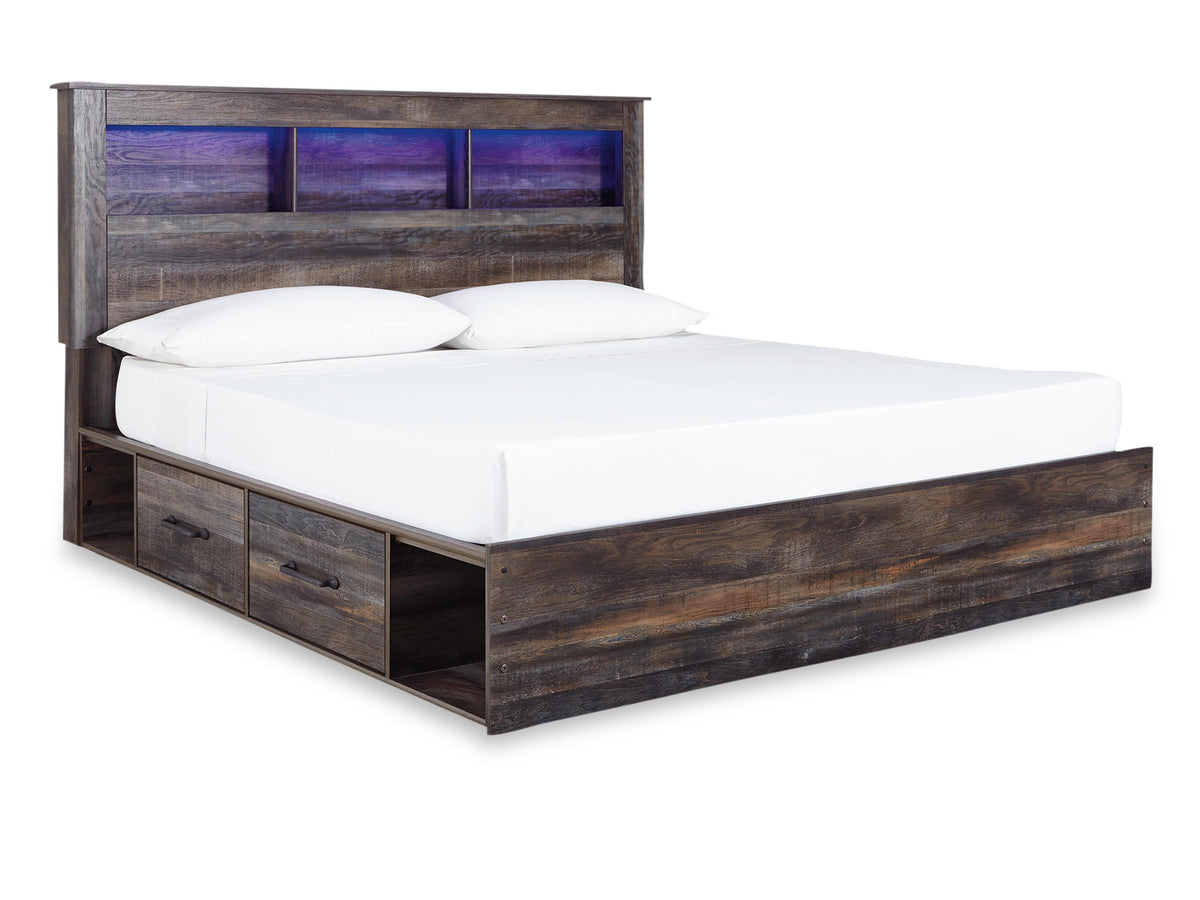 Drystan Bookcase Storage Bed, Dresser, Mirror, Chest and Nightstand