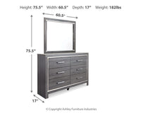 Lodanna Full Storage Bed, Dresser, Mirror and 2 Nightstands