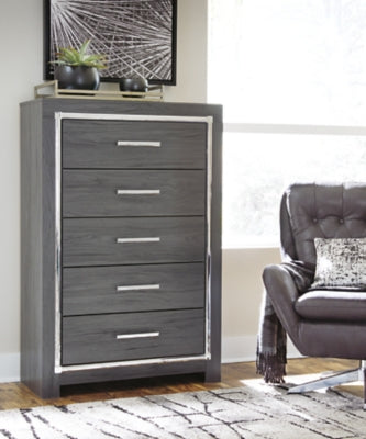 Lodanna King Storage Bed, 2 Dressers, Cheat and Nightstand