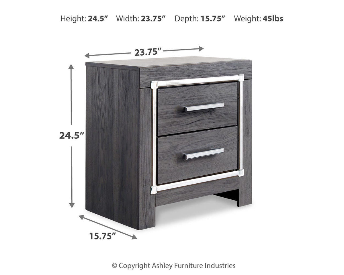 Lodanna Full Storage Bed, Dresser, Mirror and 2 Nightstands