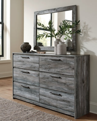 Baystorm King Panel Bed with Storage, Dresser, Mirror and 2 Nightstands