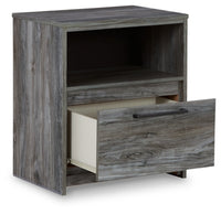 Baystorm Full Storage Bed, Dresser, Mirror and Nightstand