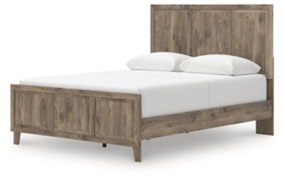 Rusticott Queen Panel Bed, Dresser and Mirror