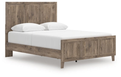 Rusticott Queen Panel Bed, Dresser and Mirror