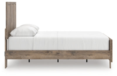 Rusticott Queen Panel Bed, Dresser and Mirror