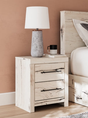 Lawroy Twin Panel Bed with Storage and Nightstand