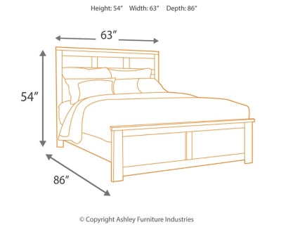 Juararo Queen Panel Bed, Dresser and Mirror