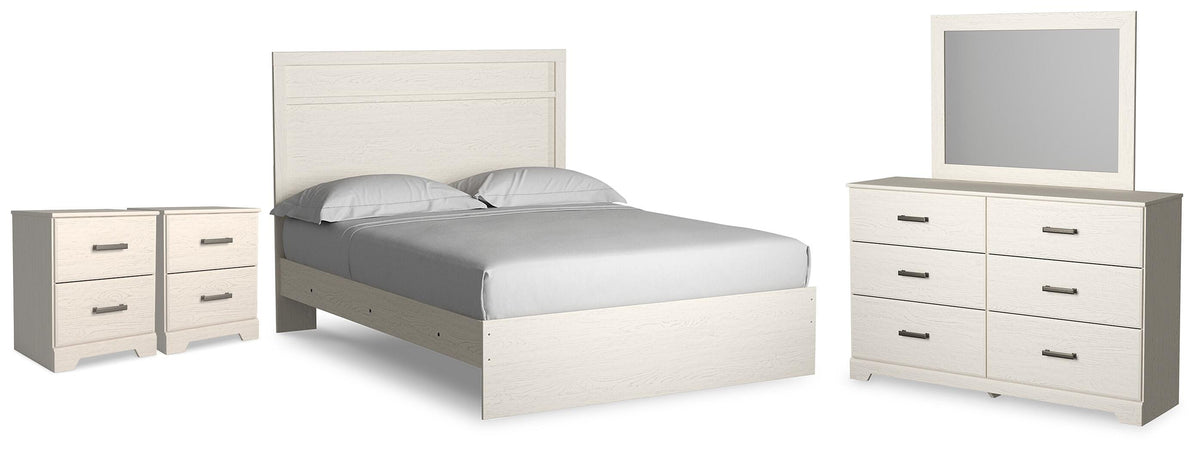 Stelsie Queen Panel Bed, Dresser, Mirror and 2 Nightstands