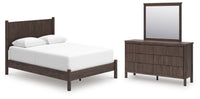 Pamytta Queen Panel Bed, Dresser and Mirror