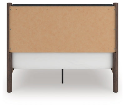 Pamytta Queen Upholstered Panel Bed, Dresser and Mirror